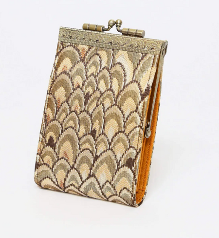 Jewelry Pouch Green and Pink Peacock