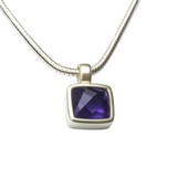 Berlin Cube Gemstone Necklace - Iolite