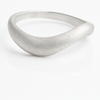 Bilbao Wave Band Brushed Sterling Silver
