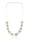 Iceland Glacial Horizon Necklace - Green Amethyst