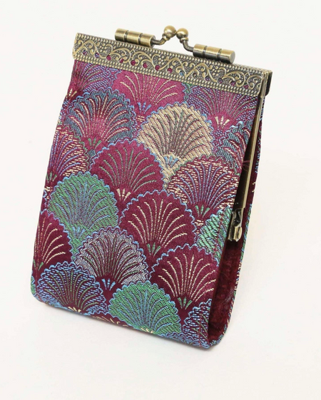 Cathayana Card Holder with RFID Black Dragonfly