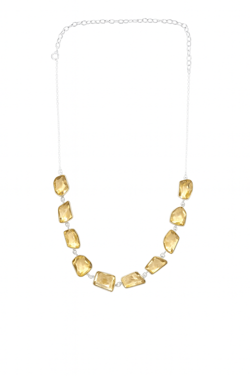 Iceland Glacial Horizon Necklace - Citrine