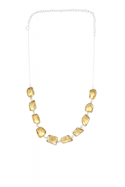 Iceland Glacial Horizon Necklace - Citrine