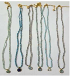Jaipuri Beaded Gemstone Necklace with Drop