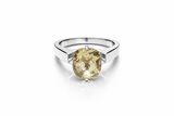 Icelandic Vatnajökull Classic Cocktail Ring - Citrine