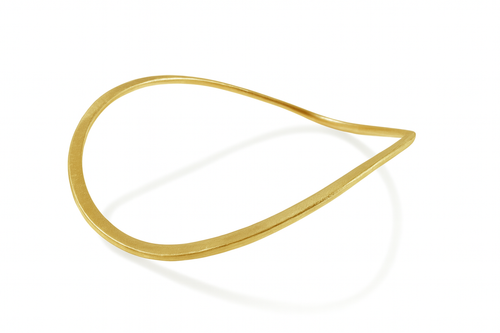 Gold Brushed Bilbao Wave Bracelet