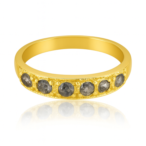 Jaipuri Encased Sliced Diamond Band