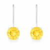 Aurora Ice Drop Earrings Citrine