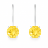 Aurora Ice Drop Earrings Citrine