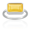 Small Rectangular Ring Citrine