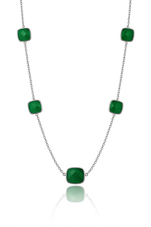 Tuscan Twilight Necklace – Green Onyx