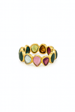 Cobblestone Ring Mixed Tourmaline