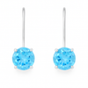 Aurora Ice Drop Earrings Blue Topaz