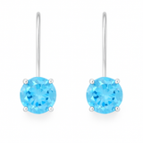 Aurora Ice Drop Earrings Blue Topaz