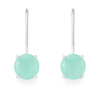 Aurora Ice Drop Earrings Aqua Chalcedony