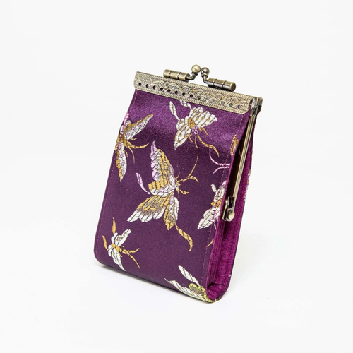 Card Holder - RFID Dragonfly (Burgundy)