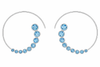 Jaipuri Ten Stone Swirl Blue Topaz