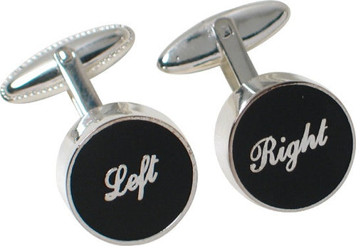 Black & White, Left & Right Cufflinks (Fredi Brodmann)