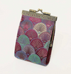 Card Holder Brocade Shells Card Holder w / RFID Burgendy
