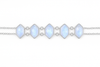 5 Stone Glacier Link Bracelet White Moonstone