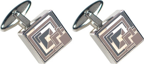Brick Cufflinks (Frank Lloyd Wright)