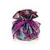 Seashells Brocade Jewelry Pouch | Burgendy & Green