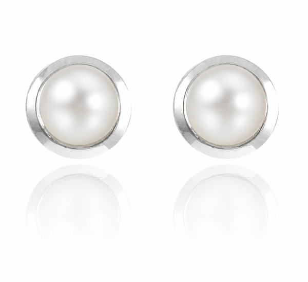 Gaudi Gemstone Studs Pearl