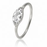 Amazon Stacking Leaf Ring Crystal