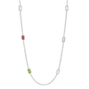Modern Maharani Gem Bar Necklace