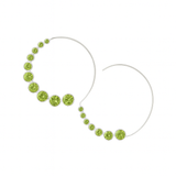 Jaipuri Ten Stone Swirl Perdiot