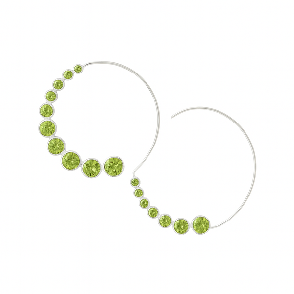 Jaipuri Ten Stone Swirl Perdiot