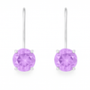 Aurora Ice Drop Earrings Amethyst