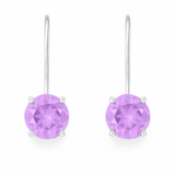 Aurora Ice Drop Earrings Amethyst