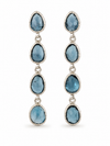 Jaipur Blue Topaz Cascade Earrings