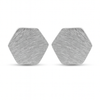 Berlin Brushed Hexagon Harmonie Studs