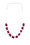 Iceland Glacial Horizon Necklace - Rough Cut Ruby