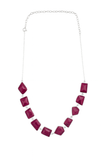 Iceland Glacial Horizon Necklace - Rough Cut Ruby