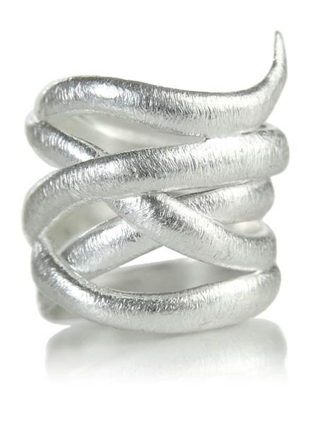 Brushed Bilbao Twist Ring