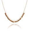 Rose Gold Plated Art Deco Mini Disc Necklace