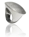 Brushed Oval Ring