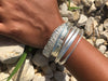 Gold Plated Brushed Three Collective Bangles