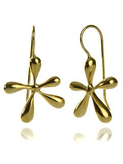 18K Gold Plated Starburst Bloom Earrings