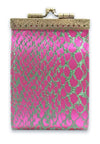 Card Holder Fuchsia/ Green RFID