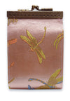 Card Holder with RFID Light Pink Dragonfly