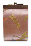 Cathayana Card Holder - RFID Light Pink Dragonfly