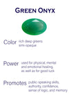 River Rock Seven Stone Necklace Green Onyx