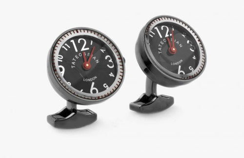 Gunmetal Racing Watch Cufflinks