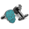 Glow-in-the-Dark Day of the Dead Cufflinks