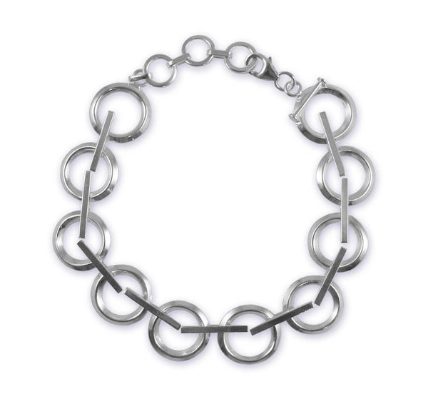 Art Deco Circles and Lines Bracelet