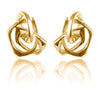 Gold Plated Angular Rectangular Studs